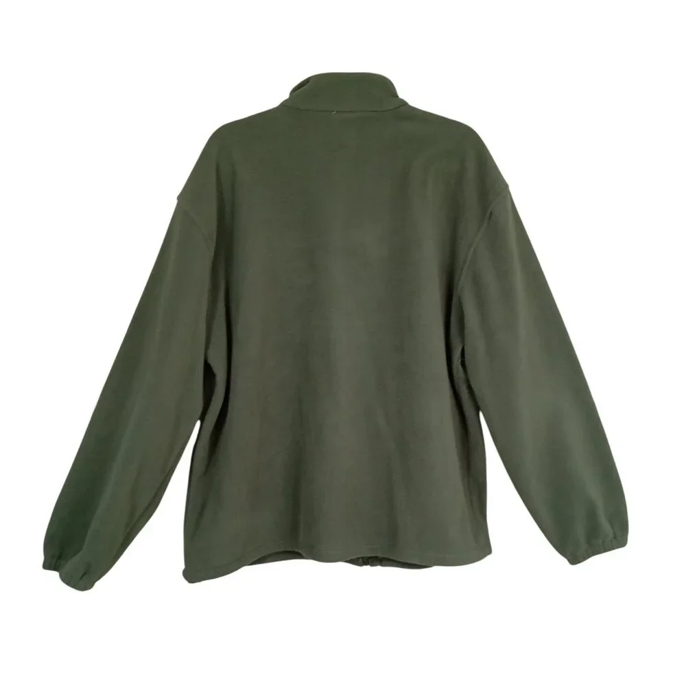 House Of Blues Fleece Jacket Full Zip Large With Beige Collar Embroidered Logo - Picture 10 of 12